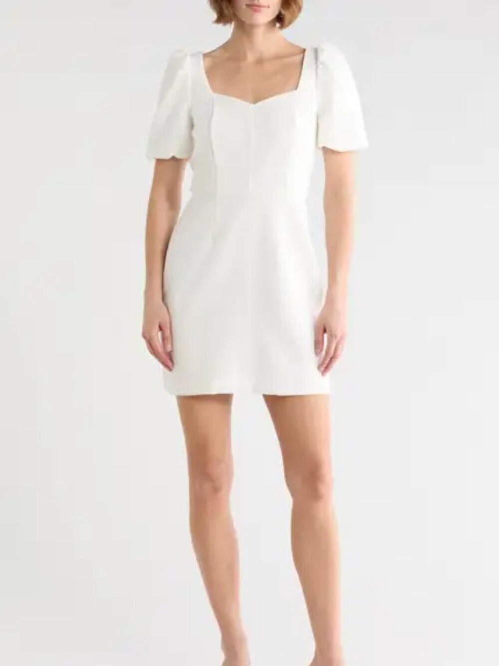 French Connection Berina Whisper Shift Dress – White – Size 6 – NWT